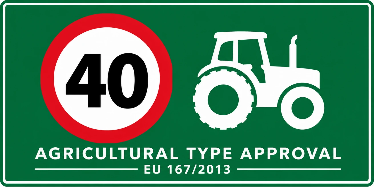 EU 167/2013 agricultural type approval, 40 km/h